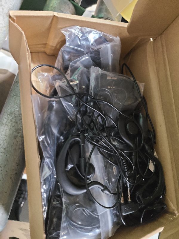 Photo 1 of 20 Pairs Walkie Talkie Earpiece with Mic 2 Pin Two Way Radio Ear Piece Microphone Earbud Bulk Single Wire Earhook Headset Compatible with Baofeng UV-5R BF-888S Arcshell Retevis H-777 RT21 RT22