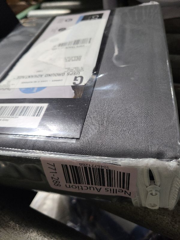Photo 1 of 400 Thread Count Cotton Sheet Set - Twin Size 100% Cotton Sheets - Easily Fits 8" to 16" Mattress - Silky-Soft, Wrinkle Free, Breathable & Comfy - Deep Pockets & Hotel Quality Bedding Set - Dark Grey