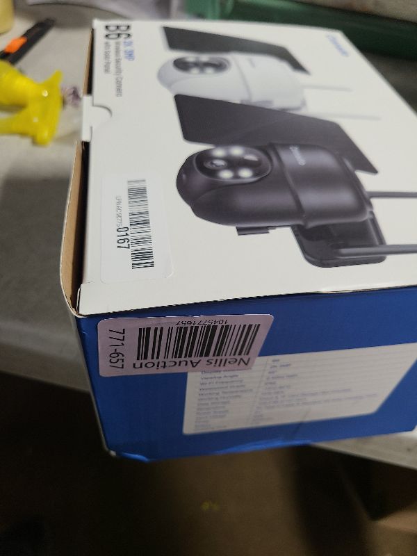 Photo 1 of 2K Cameras for Home Security-2.4G WiFi Outdoor Camera Wireless Solar/Battery Powered with solar panel, 360° Viewing, AI Human Detection, Color Night Vision, with SD Storage, Works with Alexa(2 Pack)