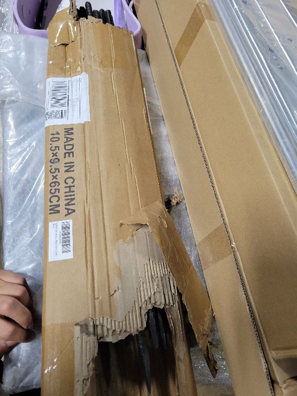 Photo 1 of 24 Pack Straight Rebar Stakes 24 Inch Metal Stakes for Ground Heavy Duty with Chisel Point End 1/2 Inch Diameter Landscape Timber Spikes for Plant Support, Concrete Form and Fence, Black