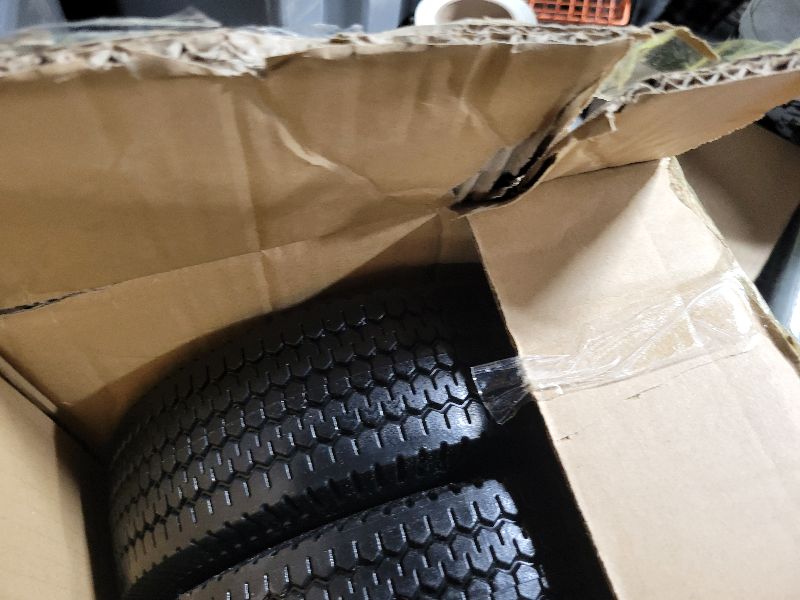 Photo 1 of 10" Flat-Free Tires 4.10/3.50-4 Solid Tire and Wheel with Grey Steel Rim for Lawn Mowers, Garden Carts, Hand Trucks, Gorilla Cart, Air Compressors | 2.25"Offset | Bore ID 5/8" | 300lbs Capacity (2PCS)