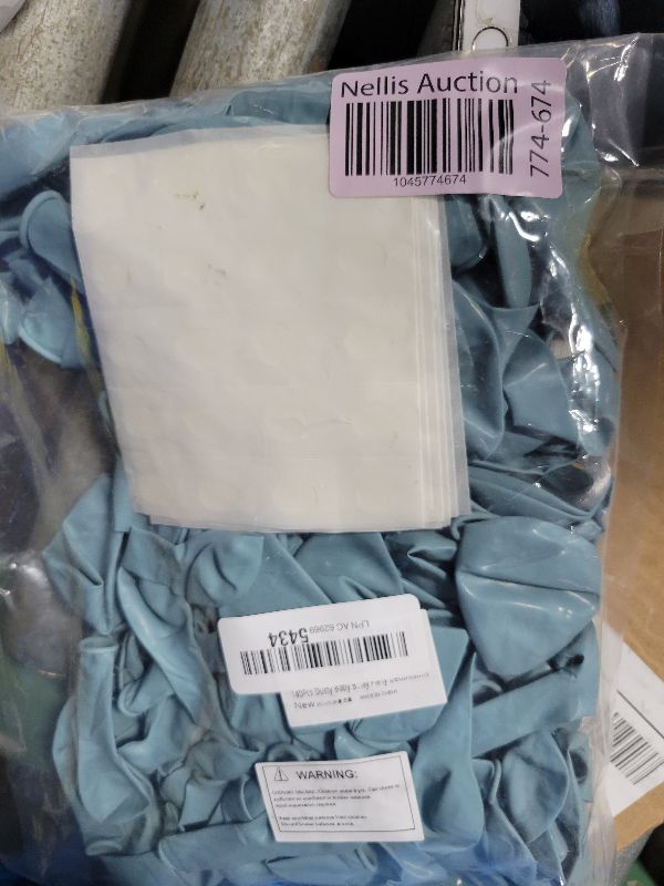 Photo 1 of 140Pcs Dusty Baby Blue Balloon Arch Garland Kit,Slate Fog Baby Blue 5/10/12/18 Inch Balloons for Men Boy Baby Shower Bridal Shower Birthday Party Decorations