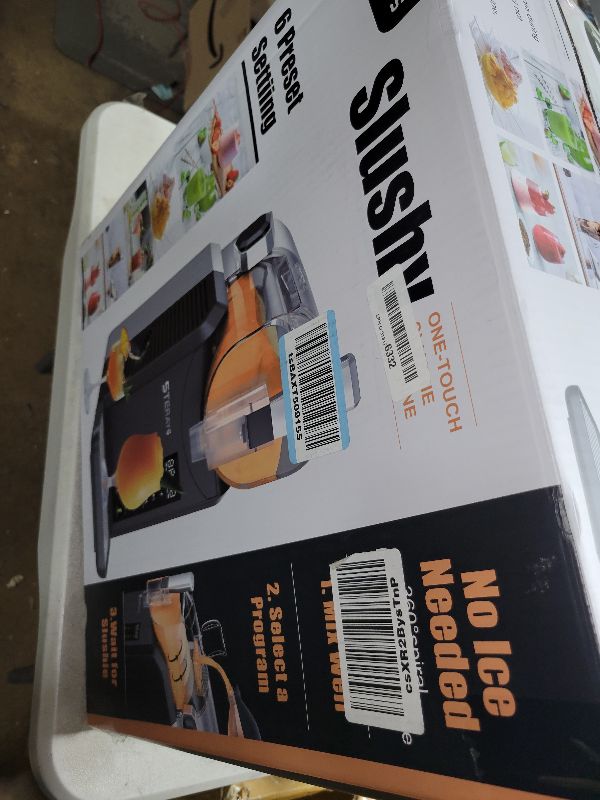 Photo 1 of Slushie Machine,Slushy Machine for Home,6 Pre-Set Programs, Auto Clean Function,No Ice Needed, Commercial Frozen Drink Machine for Milkshake,Frappe,Margarita,Cold Drink,Slush and More