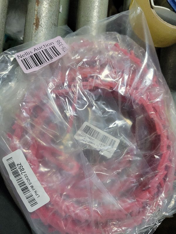 Photo 1 of 10FT Adjustable V Belt 5/8", Type B 10 Feet Power Twist V - belt, Link Belt 5/8 Inch for Latches and Woodworking Tool (Red)