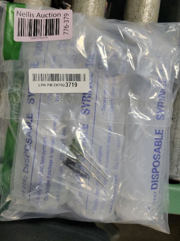 Photo 1 of 3 Pack 100ml Syringes with 14G 1.0'' Blunt Tip Needles and Storage Caps(Luer Lock), Plastic Reusable Syringe for Glue Applicator, Oil Dispensing Multiple Uses…