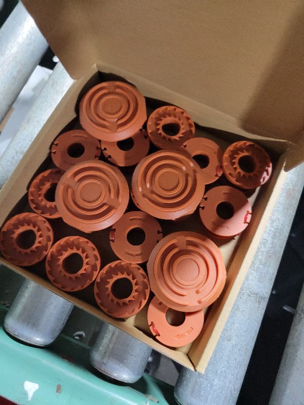 Photo 1 of 20 Pack Trimmer Spool Line for Worx,(WA0010)Replacement Trimmer Spool Line for Worx,Trimmer Line Refills 0.065 inch for Worx,Suitable for Worx String Trimmers(16 Pack Grass Trimmer Line,4 Trimmer Cap)