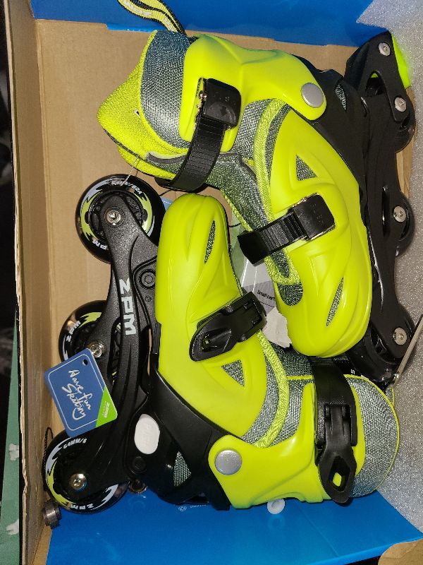 Photo 1 of 2PM SPORTS Adjustable Inline Skates Kids Boys Ages 4-8 8-12 4-6 6-12 10-12 with Light Up Wheels, Blades Roller Skates for Boys Beginner Youth Indoor Outdoor Size 11C 1 2 3 4 5 6 7 8 