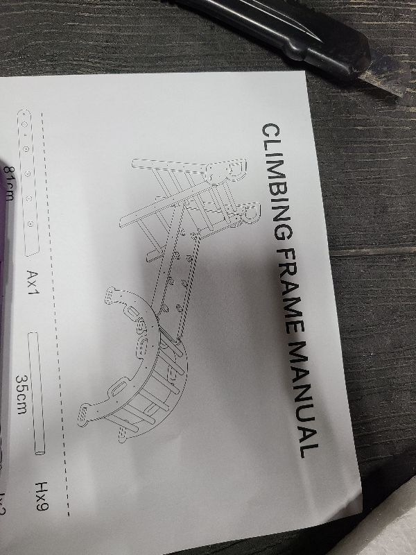 Photo 1 of 7 in 1 Pikler Triangle Set, Foldable Climbing Toys for Toddlers, Wooden Baby Climbing Toys, Arch Climber Rocker, Montessori Indoor Jungle Playground for Kids 1-3 Dinosaur