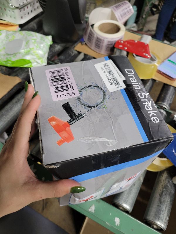 Photo 1 of 33 Feet Drain Snake Auger, Plumbing Snake Drain Hair Clog Removal Tool, Sink Unclogger Drain, Heavy Duty Toilet Snake Auger, Cleaner Tool for Bathroom Kitchen Tub Shower Drain Clog Remover with Gloves