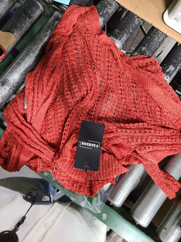 Photo 1 of  Women's 2024 Fashion Casual Open Front Long Sleeve Chunky Cable Knit Cardigans Sweaters Outerwear S