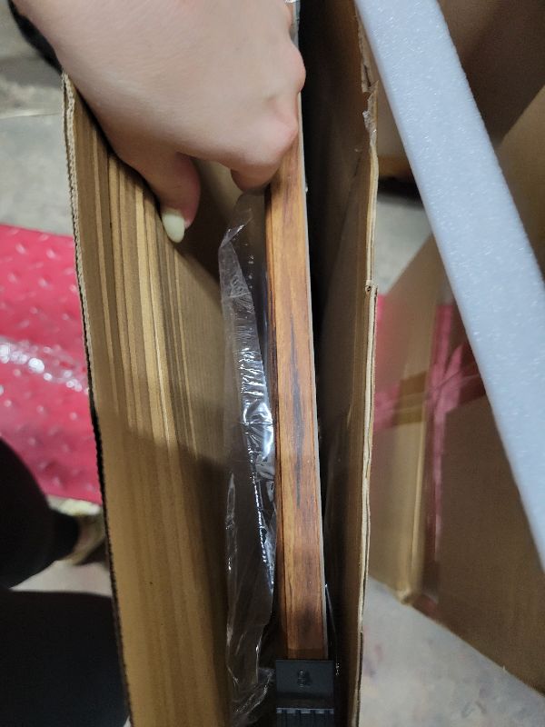 Photo 1 of 18x24 Wood Frame Brown, Rustic Natural Woodgrain 24x18in Poster Picture Frame, Distressed Brown 18 x 24inch Gallery Wall Photo Frame with HD Plexiglass, Horizontal Vertical Wall Mounting Display 1pcs