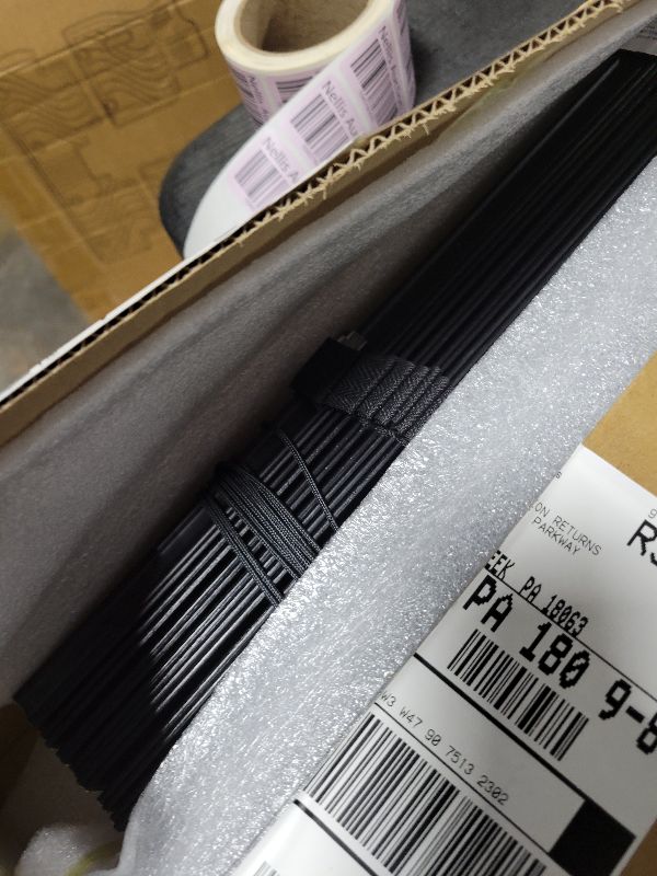Photo 1 of 2" Slats Wood Blinds for Indoor Windows: Solid Wooden Blackout Blinds & Shades,Black Out Privacy Horizontal Blinds for Home Bedroom Bathroom Living Room Windows and Doors 36" WX64 H Black