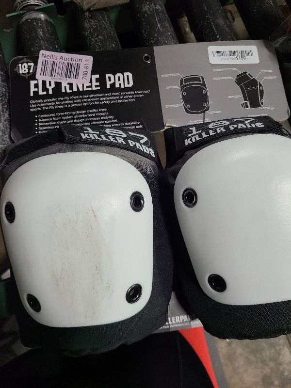 Photo 1 of 187 Killer Pads Fly Knee Pad, Grey/White, Small