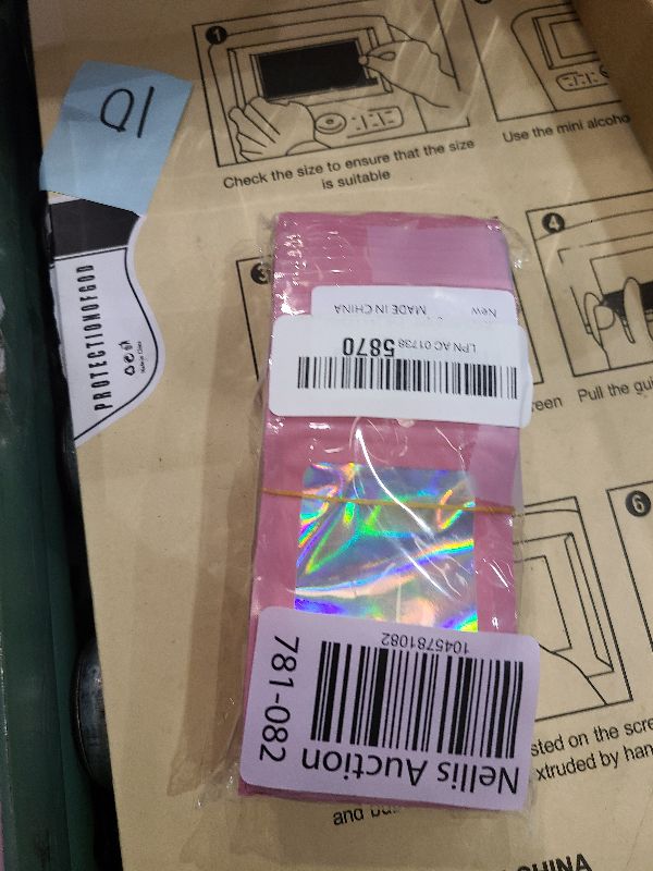 Photo 1 of 100 Pack Holographic Bags, Resealable Bags Packaging Bag with Clear Window Resealable Odor Foil Pouch for Food Storage, Lipgloss&Jewelry Lash Packaging(Pink, 2.4 x 3.9 Inch)