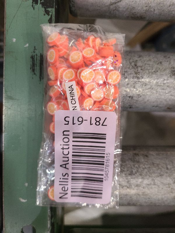 Photo 1 of 100 Pack Fruit Slime Charms Resin Flatbacks Buttons Polymer Clay Beads for Miniature Fairy Garden Hair Accessories DIY Scrapbooking Phone Case (Orange)