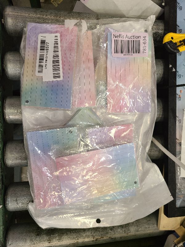 Photo 1 of 1000 PCS Colored Index Cards with Hole Lined Flash Cards with Binder Rings Watercolor Notecards with Rings 3x5 Study Cards Flashcards for Home School Office Supplies