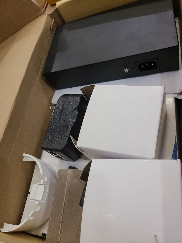Photo 1 of 5KM Wireless Bridge System with 48V PoE Switch, Dual Gigabit Ports, and Long-Range Point-to-Point Transmission for Camera Power and Data Networking