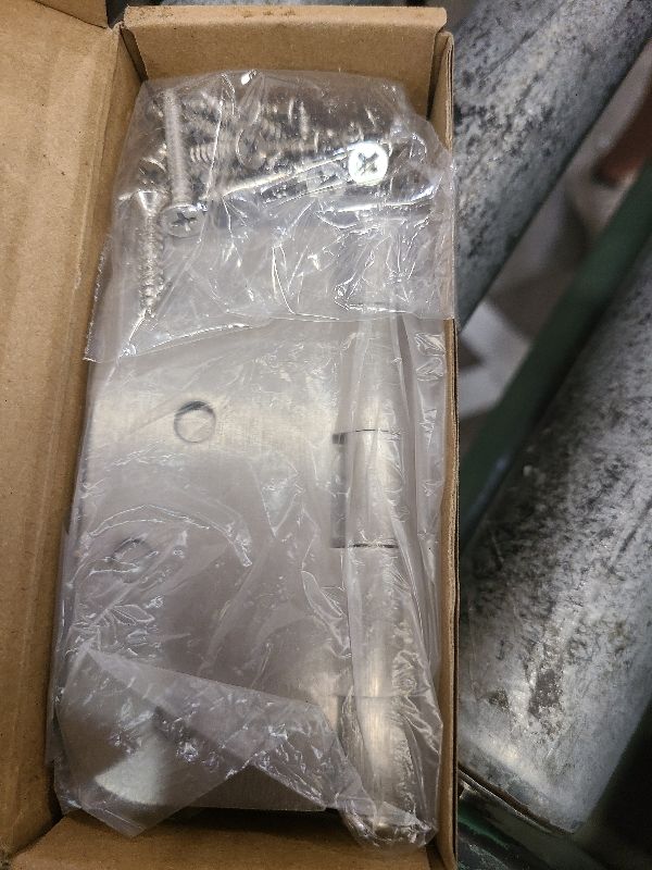 Photo 1 of 3 Pack 4 Inch Door Hinges Brushed Nickel Interior/Exterior Door Hinges Satin Nickel 4"x4" 5/8 Radius Rounded Front 4In Door Hinges Silver Heavy Duty Iron Shed House Hinges Door Hardware Brushed Nickel