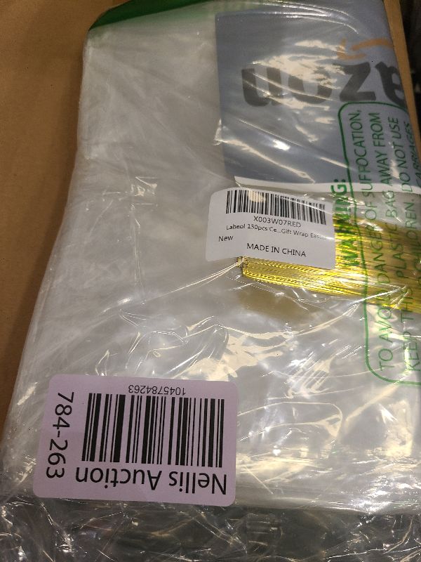 Photo 1 of 150pcs Cellophane Bags 9x12 Treat Bags with Ties Clear Gift Candy Bag Cookie Bag for Packaging Party Favor Plastic Gift Wrap Easter