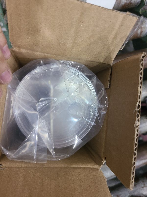 Photo 1 of 10 Pack Sterile Thick Plastic Petri Dishes with Lid, 90mm Dia x 15mm Deep Clear 3 Vents Petri Dish for Lab Science Experiment