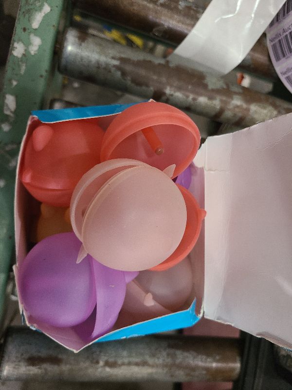 Photo 1 of 12 Pack Reusable Water Balloons Soft Silicone with Magnetic Water Bomb Balloons Refillable Self Sealing Quick Fill Water Balloon Toys for Kids Summer Pool Party (12)