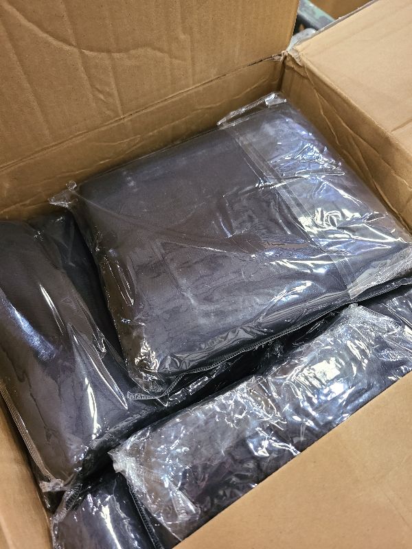 Photo 1 of 12 Pack Black Tablecloths 60x126 Inch Table Cloths for 8 Foot Rectangle Tables, Wrinkle Resistant Washable Rectangular Fabric Table Cover for Dining Wedding Banquet Camping Party