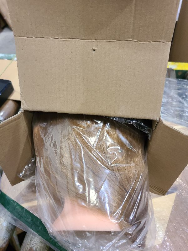 Photo 1 of 28" Mannequin Head Human Hair, Mannequin Head with 60% Real Hair,Cosmetology Mannequin Doll Head for Hair Styling,Training Practice Braiding Manikin Head with Table Clamp,Hair Styling Set #27