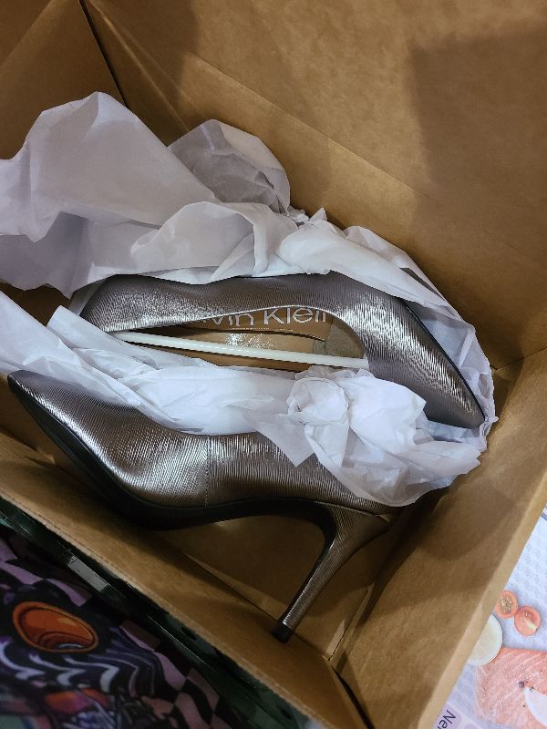 Photo 1 of Calvin Klein Women's Gayle Pump, Anthracite, 5