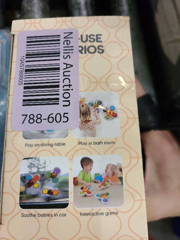 Photo 1 of 2PCS Suction Cup Spinner Toys for 1-2 Year Old Boys Spinning Toys Sensory Toys for Toddlers 1-3 Gifts for 1 Year Old Girls