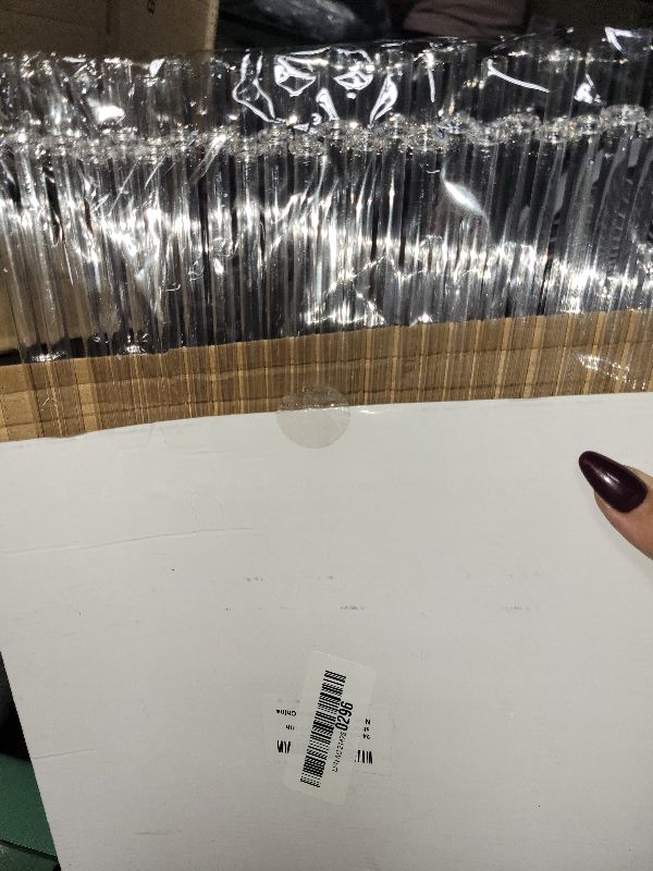 Photo 1 of 24 Pack, HIGHLY Transparent Reusable Plastic Straws with 4 Cleaning Brushes, 10.5 in Long Drinking Straws, Clear Replacement Straw for 16 24 30 32 OZ Tumblers, Cups, Jars, YETI, Starbucks - BPA FREE