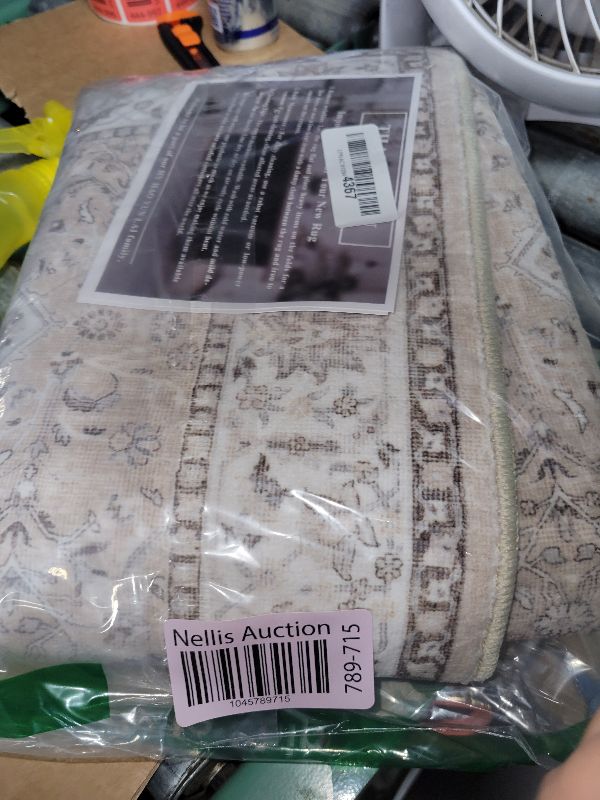 Photo 1 of 2x6 Hallway Washable Runner Rug : Vintage Soft Kitchen Laundry Runner with Non Slip Backing Farmhouse Entryway Living Room Floor Mat Stain Resistant Carpet for Bedroom Bathroom Distressed Beside Rug