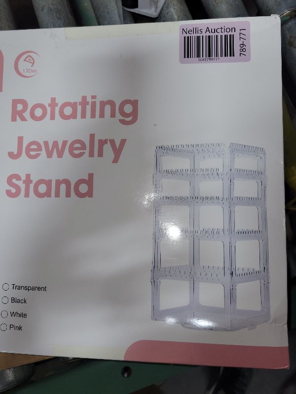 Photo 1 of 17Dec 360 Rotating Earring Holder Organizer Stand,5 Tiers Acrylic Jewelry Organizers and Storage,Stud Earring Organizers and Storage,228 Holes and 232 Grooves for Earrings Necklaces chain bracelet