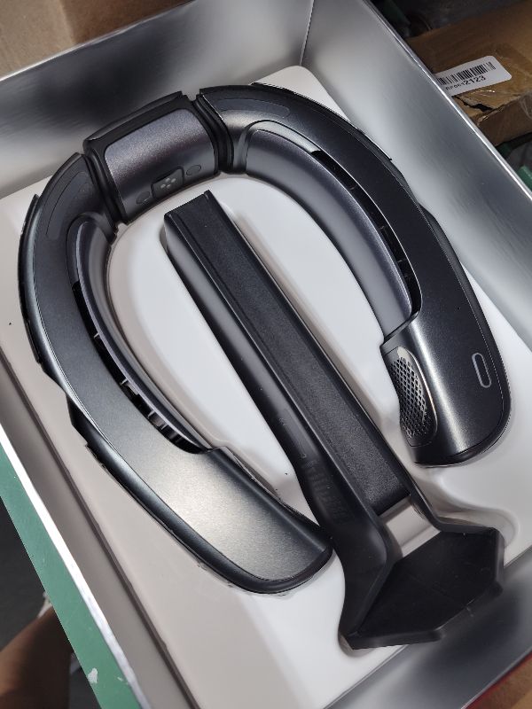 Photo 1 of           ** NO CHARGING CABLE**RANVOO No.1 Cooling A/C AICE 3 AI Neck Air Conditioner 7000mAh 30H [Full-body Cooling/Heating] for All Seasons [Health Monitor] Personal Neck Fan Cooler Heater Rechargeable Wearable Music Call Gift