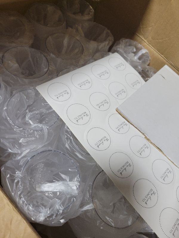 Photo 1 of 48 piece Stemless Unbreakable Crystal Clear Plastic Wine Glasses Set of 48 (10 Ounces)