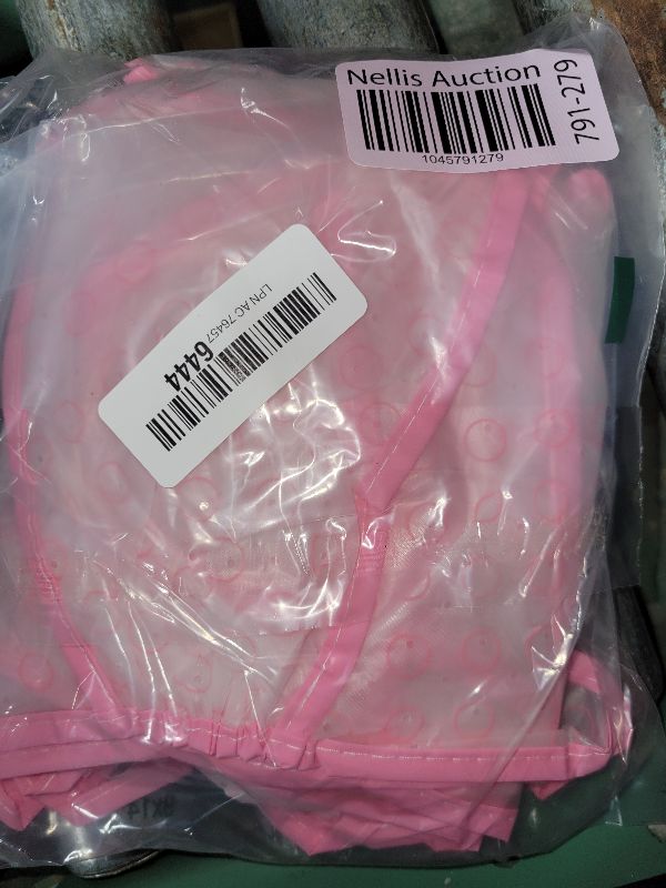 Photo 1 of 6 Pieces Hair Cap Highlighting Frosting Cap Highlight for Dye Color with Plastic Hooks Hair Coloring Salon Hairdressing Tool Kit Supplies(Pink)