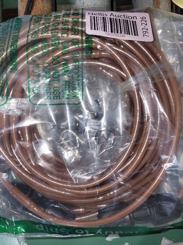 Photo 1 of 50Ft 1/4 Inch Hydroponics Dripline Hose, Drip Irrigation Tube with 10" Emitter Spacing, Irrigation Dripline Tubing Kit with 3pc 3-Way Connectors,5pc 1/4" Couplings,10pc End Plugs for Garden Irrigation