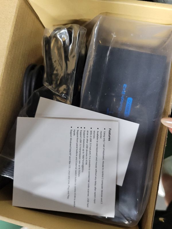 Photo 1 of 4K@120Hz Displayport KVM Switch 3 Monitors 2 Computers 8K@60Hz DP KVM Switches Triple Monitor Dual Port for 2 PC/Laptops Share 4 USB 3.0 Ports Support Extended & Duplicate Display Mode