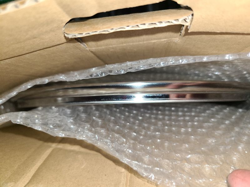Photo 1 of 11 IN Glass Lid with Stainless Steel Handle for Frying Pan, Tempered Replacement Cover Compatible for All Cookware for Skillets, Round Cast Iron Aluminium, Stainless Steel Pans & Pots 276mm-292mm