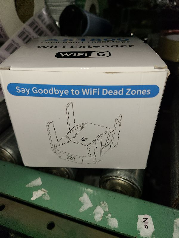 Photo 1 of 2025 AX1800 WiFi 6 Extender Signal Booster - Dual Band 2.4G/600Mbps & 5.8G/1200Mbps, WiFi Extender with Gigabit Port, 802.11AX Tech, 12999 Sq.Ft Long Range WiFi Repeater, Connects 100+ Devices