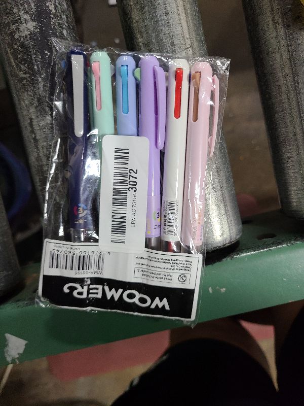 Photo 1 of 3-in-1 Retractable Gel Pens Colored - 0.5mm Fine Point Smooth Writing - Gel Ink Multicolor pens for Journaling Planner, 6-count in 18 colors