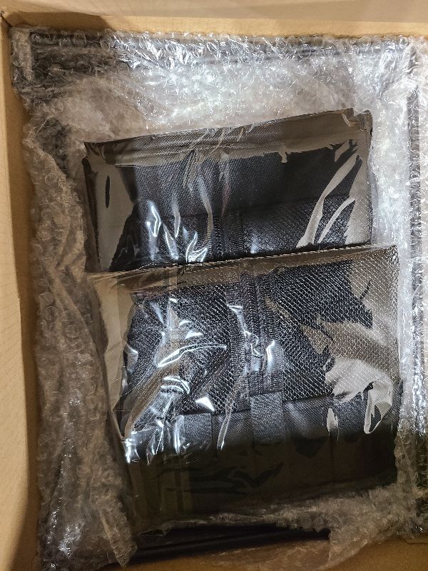 Photo 1 of 2Pcs Large Slatwall Baskets Mesh Slatwall Baskets with Zipper Mounted Storage Baskets Hanging Slatwall Accessories for Shops Rooms Storage Display Organizing(16 * 12 * 16inch)