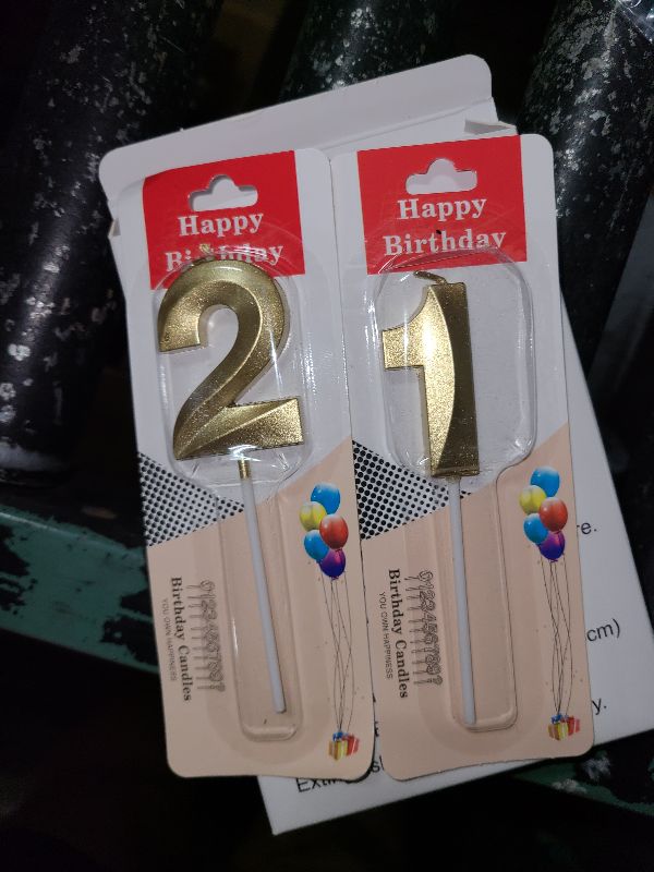 Photo 1 of 21st Birthday Candles,21st Birthday Decorations Cake Topper for Her Him Men Party Favors