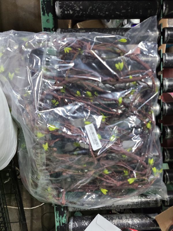 Photo 1 of 118 inch Malleable Artificial Floral Tree Branches Twigs Vines Rattan Cherry Blossom Trunk Ivy Grapevines Wall Fake Hanging Plants Willow Grapevine Garland for Wedding Arch Jungle Halloween Decoration