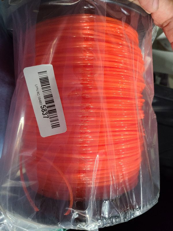 Photo 1 of 095 Trimmer Line, 095 Weed Eater String, 0.095" Weed Wacker String, Commercial Grade Round Nylon String Trimmer Line .095 Replacement For String Trimmer Weed Trimmers .095"-1280ft-5lb-Spool(Orange?