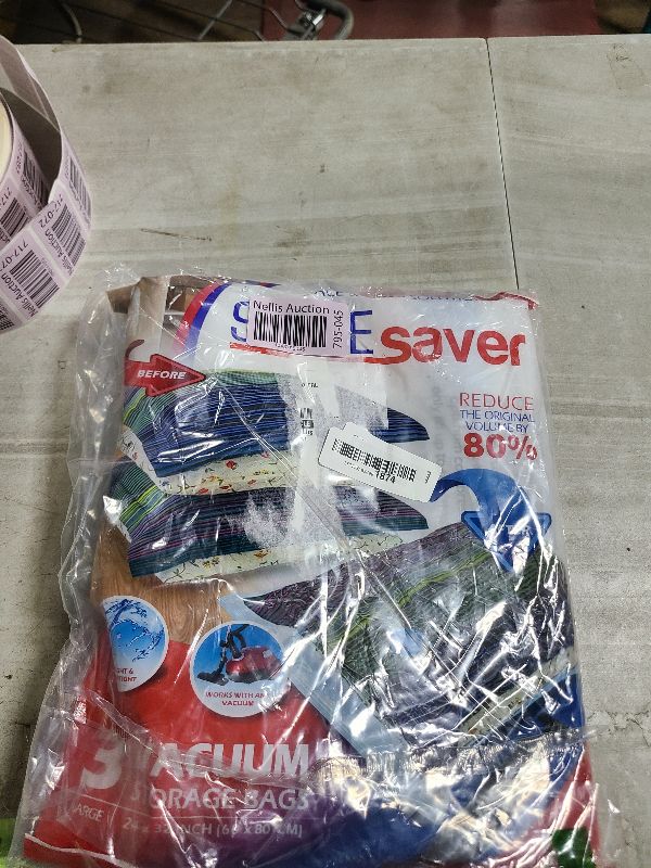 Photo 1 of 3 Pack Large Vacuum Storage Bags for Comforters, Blankets & Clothes – Vacuum Sealed Compression Bags with Hand Pump – Space Saver Storage Bags for Bedding, Moving, Travel & Organization