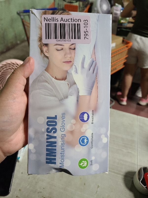 Photo 1 of 5Pairs (10Pcs) Moisturizing Gloves Overnight for Men and Women, Washable SPA White Cotton Gloves for Dry Hands Eczema Work Inspection Service Performance