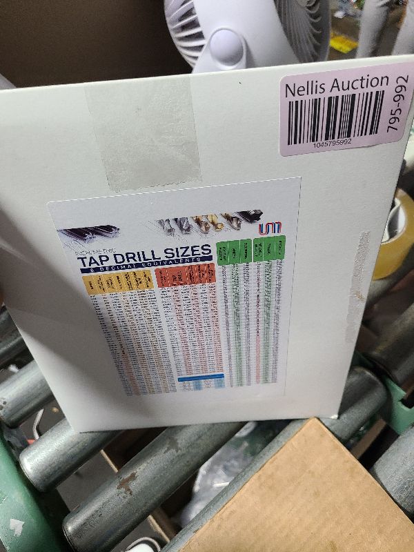 Photo 1 of Useful Magnets | Inch Metric Tap Drill Sizes Flexible Chart | Decimal Equivalents Magnetic Chart for Garage and CNC Shop | Waterproof Comprehensive Guide Tool Posters for Easy Reference | 11" x 8.5"