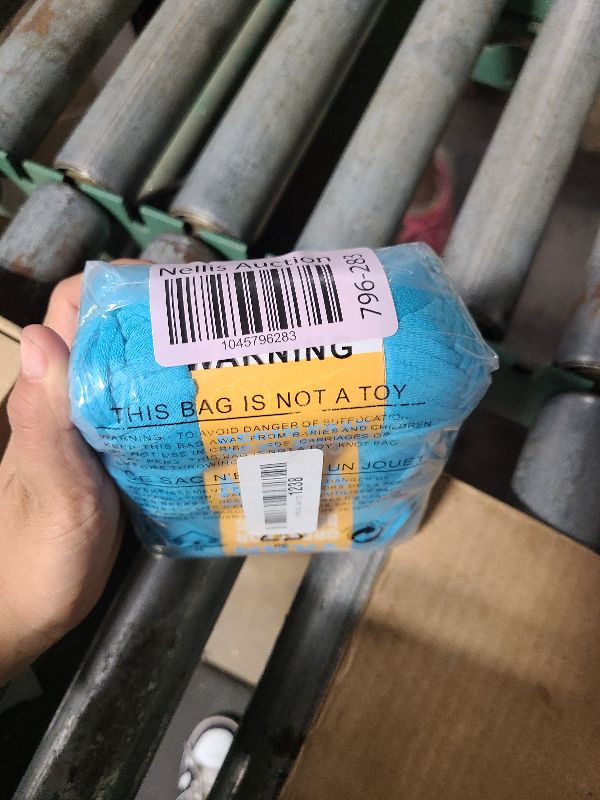 Photo 1 of 3x60g Sea Blue Yarn for Crocheting and Knitting;3x66m (72yds) Cotton Yarn for Beginners with Easy-to-See Stitches;Worsted-Weight Medium #4;Cotton-Nylon Blend Yarn for Beginners Crochet Kit Making