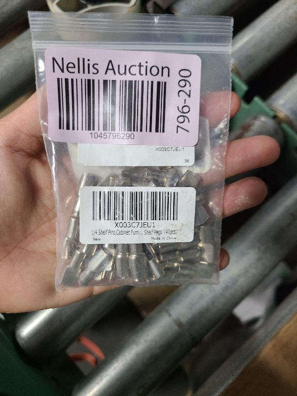 Photo 1 of 1/4 Inch Shelf Pegs,Spoon Shape Support Pins for Shelves Cabinets Furniture Nickel Plated-40Pcs