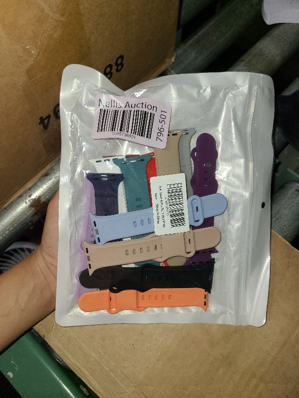Photo 1 of 15 Pack Soft Silicone Bands Compatible with Apple Watch Band 40mm 41mm 38mm 45mm 44mm 42mm 46mm 49mm for Women Men,Sport iWatch bands Replacement Strap Wristbands for iWatch SE Series 10 9 8 7 6 5 4 3